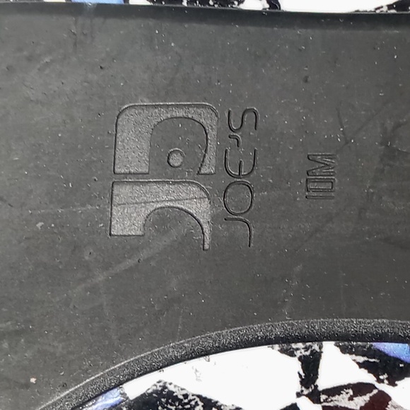 Joe's Women's Pointed Toe Leather Abstract Print Flats Size 10 Blue/Black/White - Picture 10 of 14